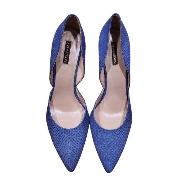 Ava & Aiden Snakeskin Pattern D'Orsay Heels Size 40 EU (9.5 US) - Picture 2 of 7